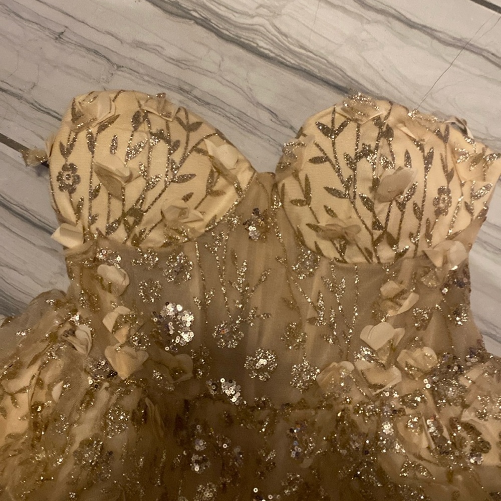 Elegant Gold Dress